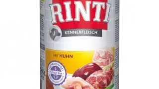 RINTI, XS-XL, Pui, conserva hrana umeda fara cereale caini, (in suc propriu), 400g