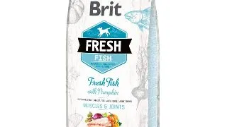 BRIT Fresh Muscles & Joints Adult L-XL, Peste cu Dovleac, hrana uscata continut redus cereale caini, 12kg