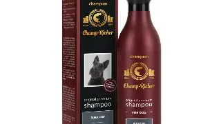 CHAMP RICHER Black Coat, sampon caini, blana neagra, Lavanda, flacon cu aplicator, 250ml