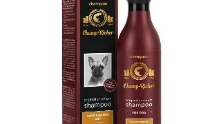 CHAMP RICHER Short and Smooth Coat, sampon caini, par scurt, Lavanda, flacon cu aplicator, 250ml