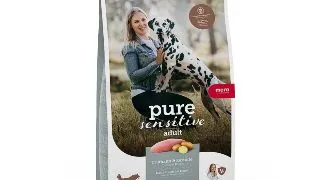 MERA Pure Sensitive Adult Medium Maxi, M-XL, Curcan si Cartofi, hrana uscata fara cereale caini, alergii, 12.5kg