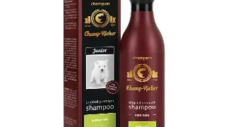 CHAMP RICHER White Coat, sampon caini junior, blana alba, Lavanda, flacon cu aplicator, 250ml