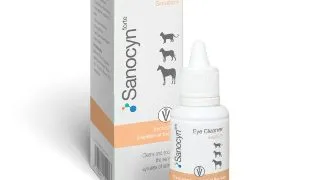SANOCYN Forte Eye Cleaner, solutie igiena ochilor solutie caini si pisici, antibacteriana, flacon, 50ml