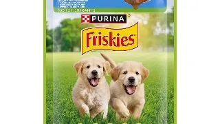Hrana umeda pentru caini, Purina Friskies Junior cu Pui si Morcovi in Sos, 85g 85g