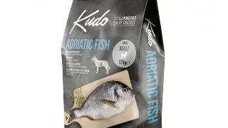 KUDO Mini Adult Small Breed, XS-S, Peste, hrana uscata continut redus cereale caini, presata la rece, 12kg