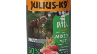 JULIUS-K9 Mixed Meet, XS-XL, Pasare si Porc, conserva hrana umeda caini, (pate), 400g