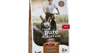 MERA Pure Sensitive Adult Medium Maxi, M-XL, Vita si Cartofi, hrana uscata fara cereale caini, alergii, 12.5kg