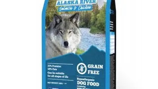 WOLF'S MOUNTAIN Alaska River, XS-XL, Somon si Pui, hrana uscata fara cereale caini, 2kg