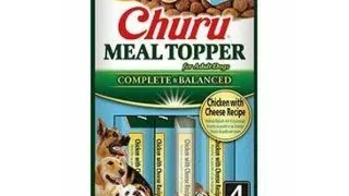 INABA Churu Meal Topper, XS-XL, Pui si Branza, plic, tub recompense fara cereale caini, (piure), 56g