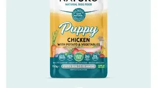 NATURO Puppy, XS-XL, Pui, plic hrana umeda fara cereale caini junior, (in suc propriu), 150g