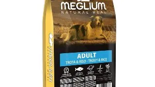 MEGLIUM Sensible, S-XL, Peste si Orez, hrana uscata caini, sistem digestiv, 14kg