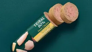 TRIBAL 80% Gourmet Sausage, XS-XL, Pui, salam hrana umeda monoproteica fara cereale caini junior & adult, (pate), 300g