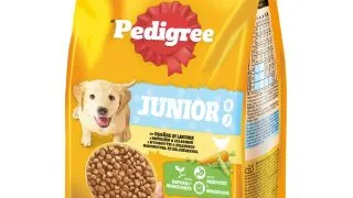 PEDIGREE Junior, M-XL, Pasare si Legume, hrana uscata caini junior, 500g