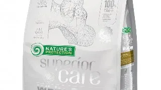 Hrana uscata fara cereale caini NATURES PROTECTION Superior Care White Dogs Small&Mini, Miel, 1.5kg 1.5kg