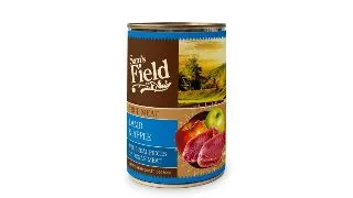 SAM'S FIELD True Meat, XS-XL, Miel si Mar, conserva hrana umeda fara cereale caini, (in aspic), 400g