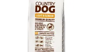 COUNTRY DOG FOOD Light & Senior, XS-XL, Pui, hrana uscata caini senior, obezitate, 15kg
