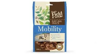 SAM'S FIELD Natural Snack Mobility, XS-XL, Pui, punguta recompense caini, sistem articular, 200g