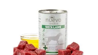 NUEVO Sensitive 100% Lamb, XS-XL, Miel, conserva hrana umeda monoproteica fara cereale caini, alergii, (in aspic), 400g