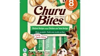 INABA Churu Rolls, XS-XL, Pui si Ton, plic, tub recompense fara cereale caini, 56g