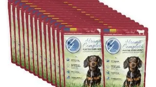 4DOG, XS-XL, Vita, plic hrana umeda caini, (in sos), bax, 100g x 24buc