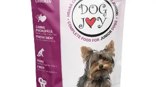 DOG JOY Junior, XS-S, Pui, plic hrana umeda caini junior, (in sos), 100g