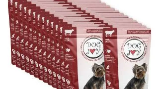 DOG JOY, XS-S, Vita, plic hrana umeda caini, (in sos), bax, 100g x 24buc