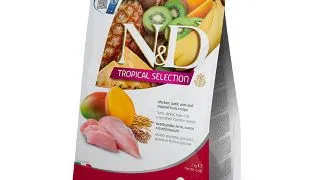 N&D Tropical Selection Adult Medium & Maxi, M-XL, Pui, hrana uscata continut redus cereale caini, 10kg