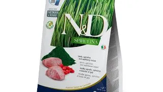 N&D Spirulina Adult Medium & Maxi, M-XL, Miel si Spirulina, hrana uscata fara cereale caini, 2kg