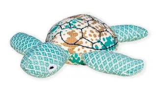Testoasa Hawksbill WWF, Jucarie pentru caini, din materiale reciclate, 22 x 6 x 24 cm