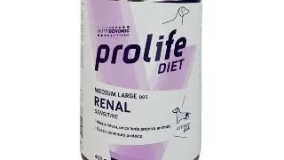 PROLIFE Diet Renal Sensitive, M-XL, Porc, dieta veterinara, conserva hrana umeda caini, sistem renal, (in aspic), 400g