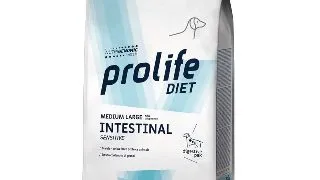 PROLIFE Intestinal Sensitive, M-XL, Porc, dieta veterinara, hrana uscata caini, sistem digestiv, 2kg