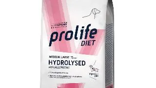 PROLIFE Hydrolysed Hypoallergenic, M-XL, Miel, dieta veterinara, hrana uscata caini, alergii, 8kg