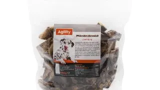 AGILITY Plamani de Miel, XS-XL, punguta recompense naturale deshidratate caini, 500g