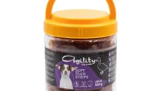 AGILITY Fasii, XS-XL, Rata, galetusa recompense caini, 500g