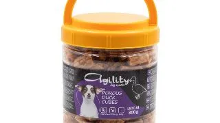 AGILITY Cubulete Afumate, XS-XL, Rata, galetusa recompense caini, 300g