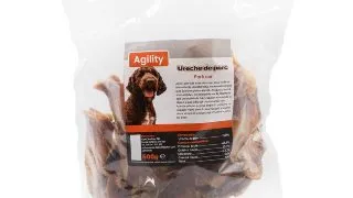 AGILITY Ureche de Porc, XS-XL, punguta recompense naturale deshidratate caini, 500g