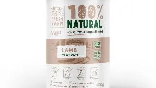 FRESH FARM Smooth, XS-XL, Miel, conserva hrana umeda caini, (pate), 400g