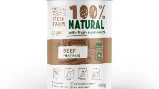 FRESH FARM Smooth, XS-XL, Vita, conserva hrana umeda caini, (pate), 400g