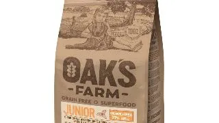 OAK'S FARM Mini Junior, XS-S, Somon, hrana uscata fara cereale caini junior, 2kg