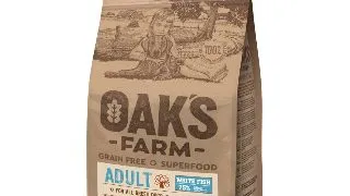 OAK'S FARM, XS-XL, Peste alb, hrana uscata fara cereale caini, 2kg