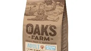 OAK'S FARM Mini Adult, XS-S, Peste alb, hrana uscata fara cereale caini, 2kg
