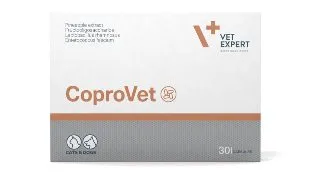 VET EXPERT CoproVet, supliment sistem digestiv caini, capsule VET EXPERT CoproVet, XS-M, supliment sistem digestiv caini si pisici, cutie, 30 capsule