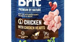 Brit Premium by Nature Conserva pentru caini, Pui cu inimi 800g