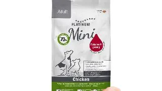 PLATINUM Adult Mini, XS-S, Pui, hrana uscata caini, semimoist, 900g