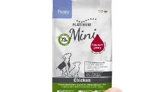 PLATINUM Puppy Mini, XS-S, Pui, hrana uscata caini junior, semimoist, 900g