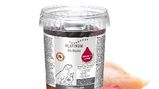 PLATINUM Fit-Sticks, XS-XL, Pui si Miel, bol recompense caini, 300g