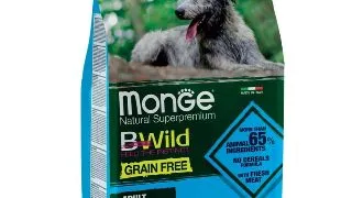 MONGE BWild, XS-XL, Ansoa si Cartofi, hrana uscata fara cereale caini, 2.5kg
