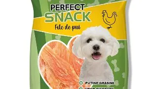 PERFECT SNACK File, XS-XL, Pui, punguta recompense caini, 300g