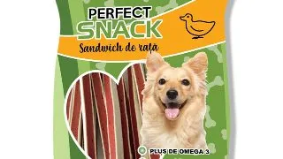 PERFECT SNACK Sandwich, XS-XL, Rata, punguta recompense caini, 80g