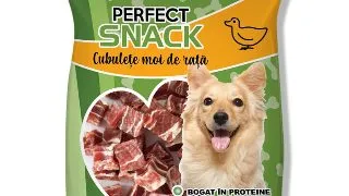 PERFECT SNACK Cubulete Moi, XS-XL, Rata, punguta recompense caini, 80g